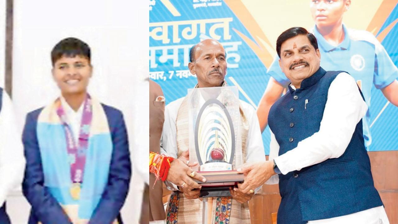 ક્રાન્તિ ગૌડના સન્માન સમારોહમાં તેના પપ્પા મુન્ના સિંહ ગૌડને મધ્ય પ્રદેશના મુખ્ય પ્રધાન મોહન યાદવે સન્માનિત કર્યા હતા.