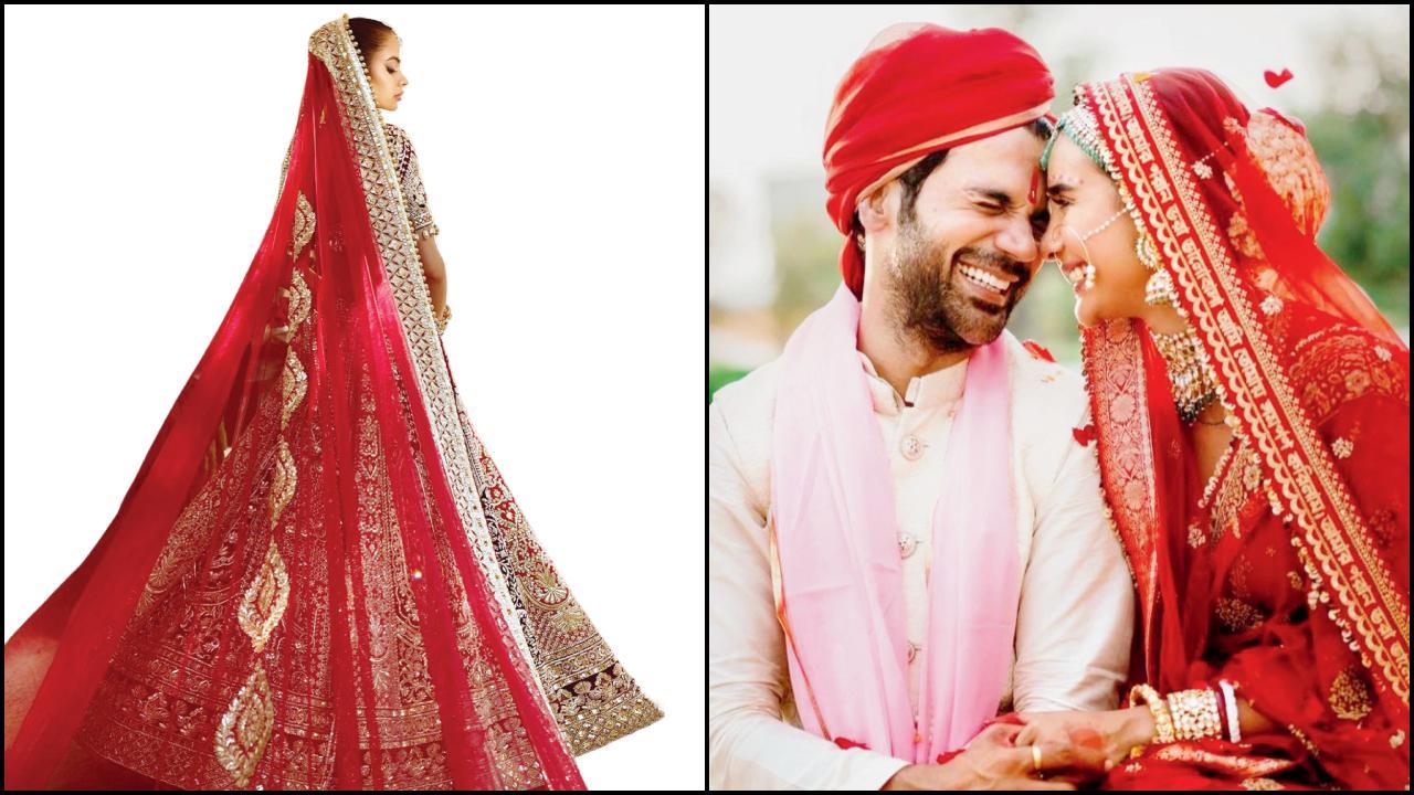 દુપટ્ટા પર જરી અને ઝરદોશી વર્ક અને સાથે મોટાં મોટિફ્સ શાહી અને રૉયલ લુક આપી રહ્યાં છે. આજકાલની દુલ્હનો દુપટ્ટાની બૉર્ડર પર જુઓ આમ યુનિક રીતે કસ્ટમાઇઝ્‍ડ મંત્ર લખાવડાવે છે.