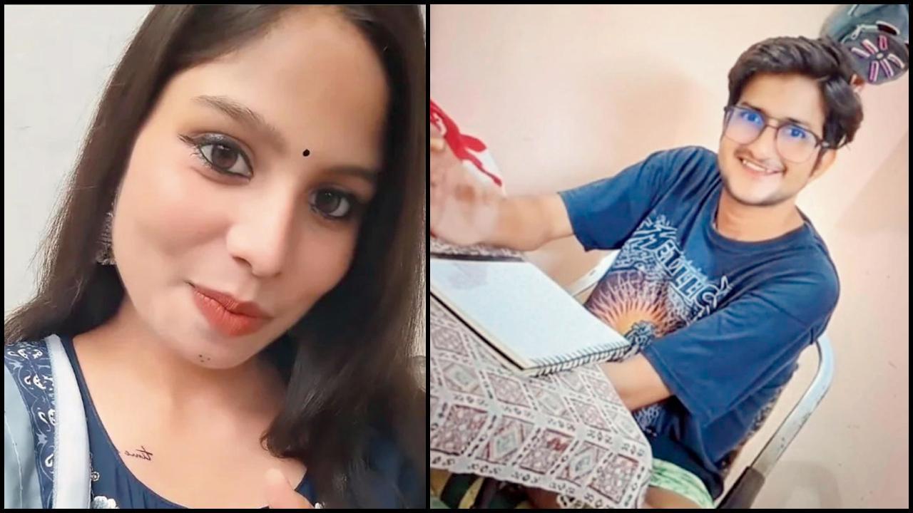 આરોપી અમ્રિતા ચૌહાણ અને જેની હત્યા થઈ એ બૉયફ્રેન્ડ રામકેશ મીણા.