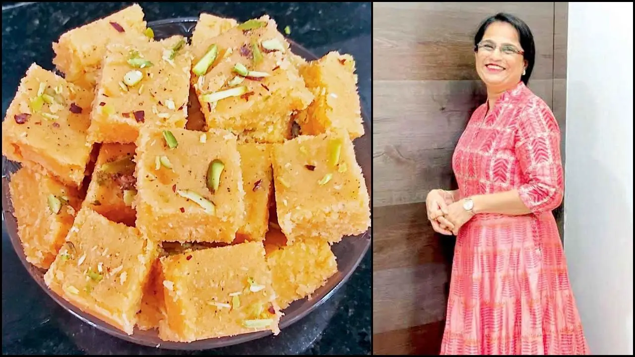 કાજુ-નારિયેળની બરફી