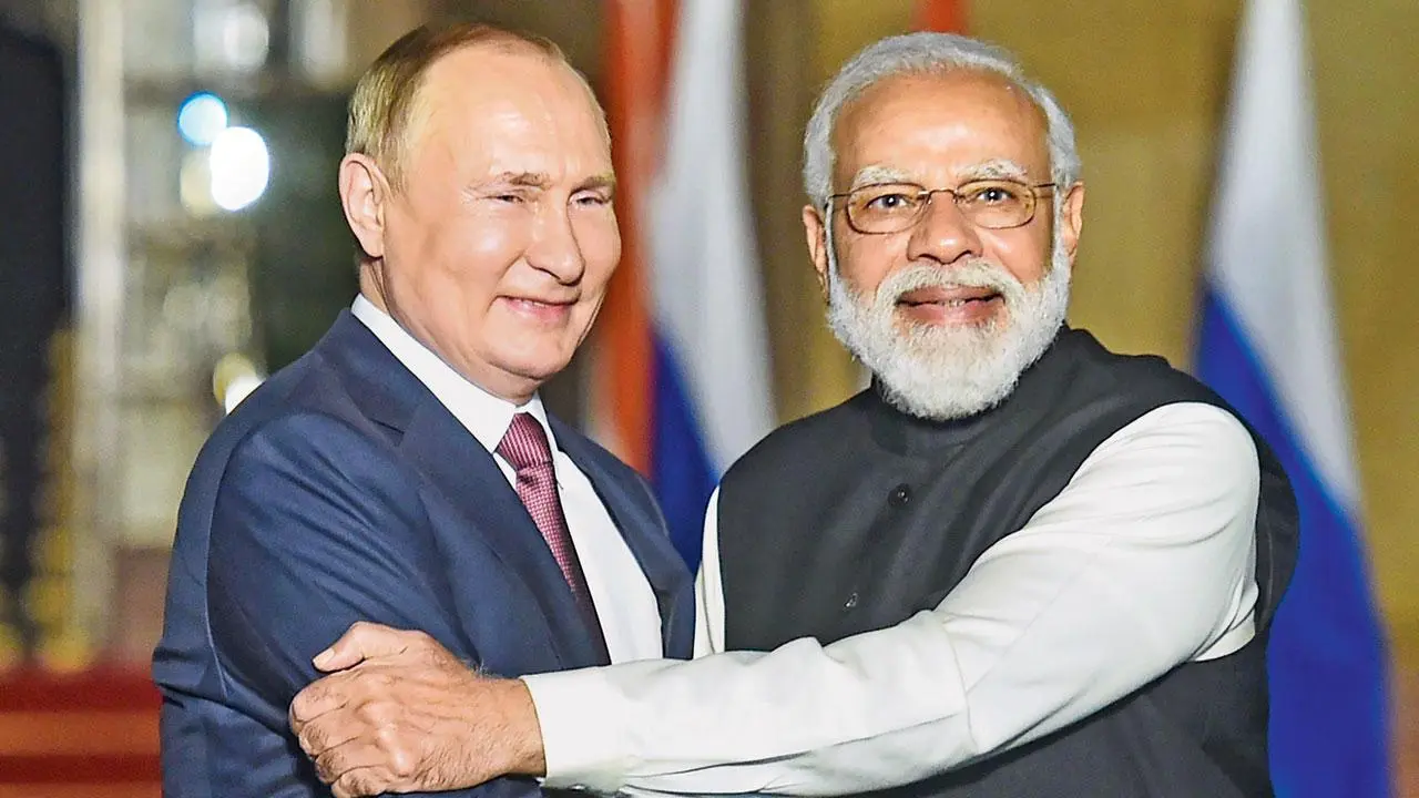 પુતિન-મોદીની ફાઇલ તસવીર