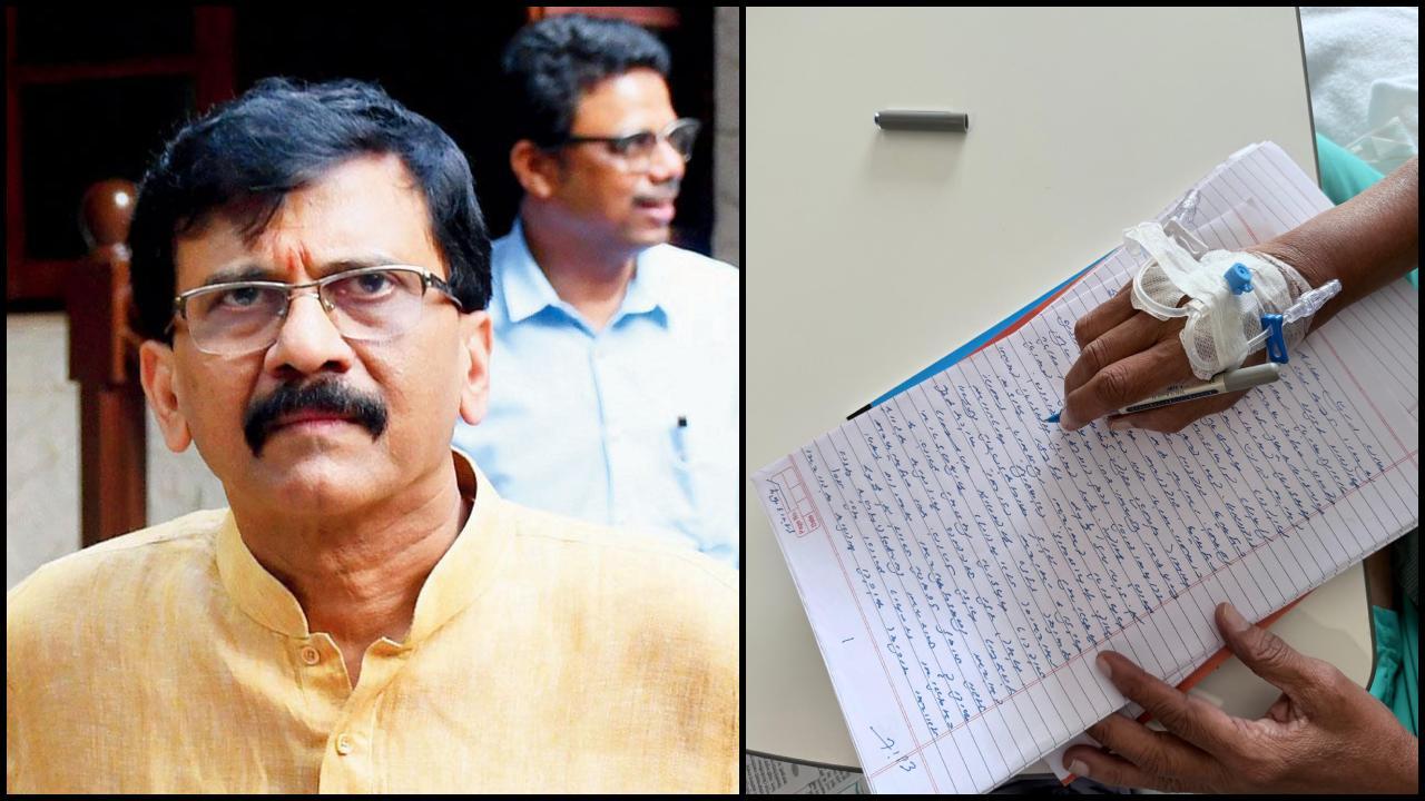 સંજય રાઉત અને તેમણે શૅર કરેલી તસવીર (સૌજન્ય: X)