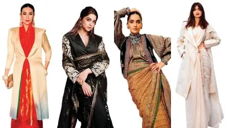 સાડી સાથે જૅકેટનું કૉમ્બિનેશન ટ્રેન્ડમાં છે