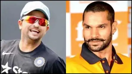 સુરેશ રૈના અને શિખર ધવન