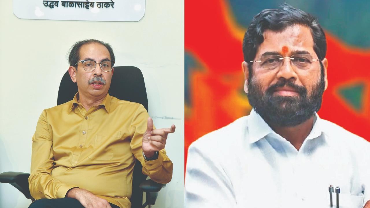 ઉદ્ધવ ઠાકરે, એકનાથ શિંદે