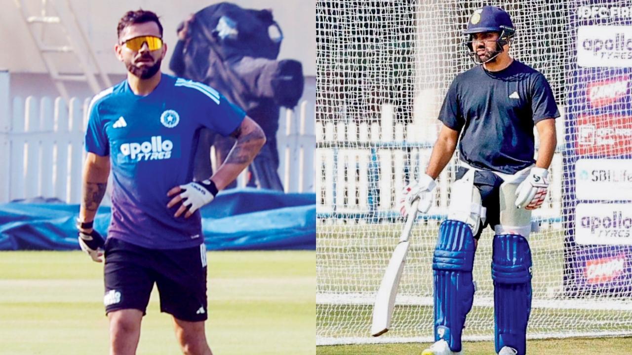 વિરાટ કોહલી અને રોહિત શર્મા બન્નેએ વારાફરતી નેટમાં બૅટિંગ-પ્રૅક્ટિસ કરી હતી