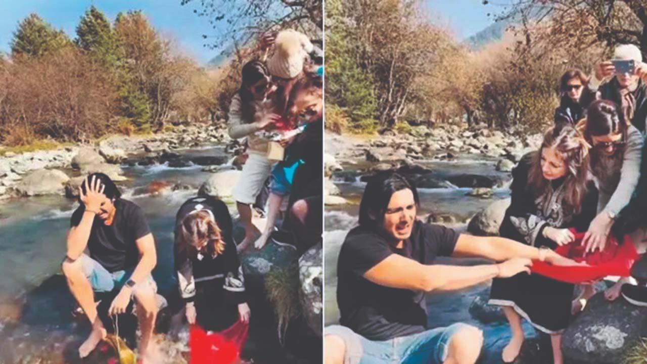 ઝરીન ખાનનાં અસ્થિનું ગંગામાં વિસર્જન ધ્રુસકે-ધ્રુસકે રડી પડ્યો દીકરો ઝાયેદ