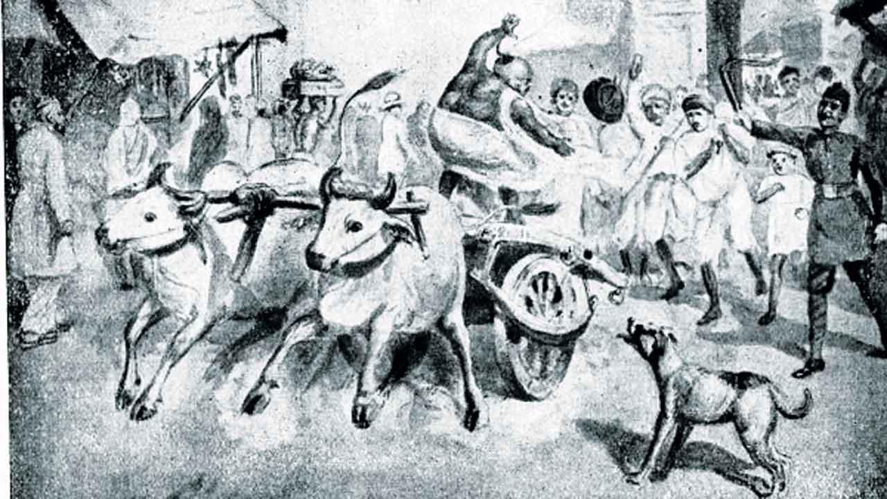 ભદ્રંભદ્રનો રેંકડા પ્રવાસ (ચિત્રકાર રવિશંકર રાવળ).