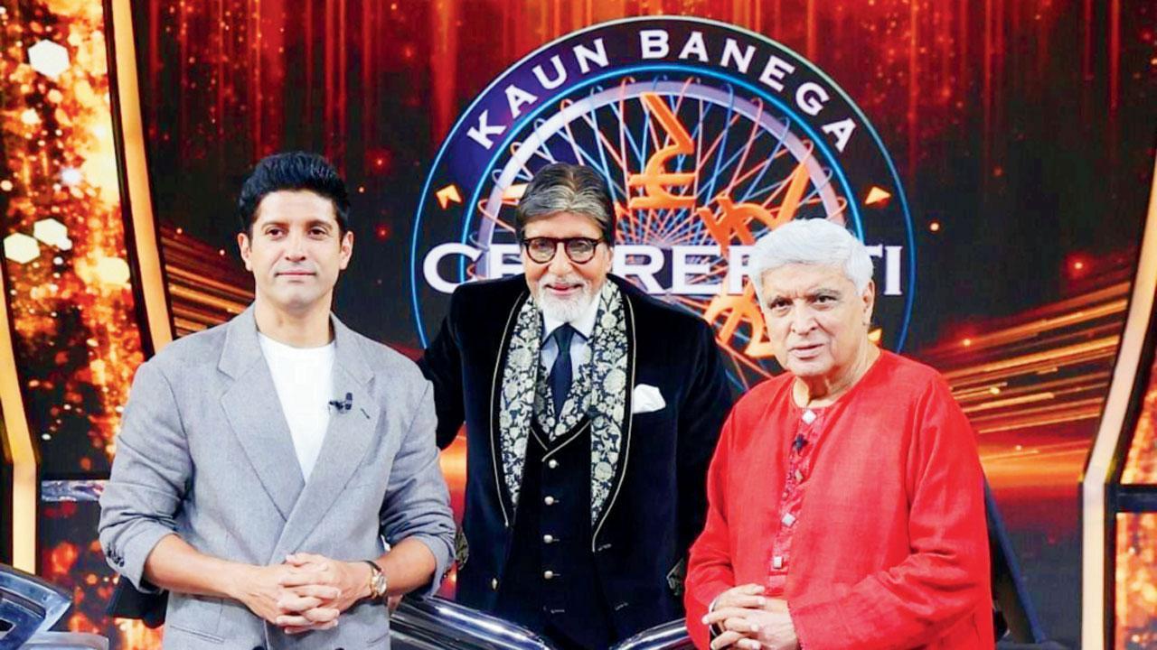 KBCના સ્પેશ્યલ એપિસોડમાં અમિતાભ બચ્ચન સાથે જાવેદ અખ્તર અને ફરહાન અખ્તર