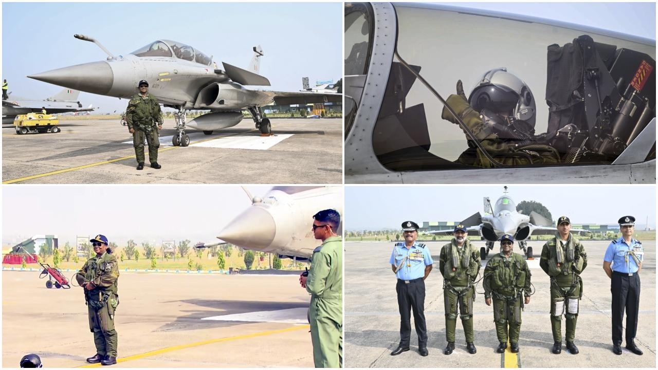 રાષ્ટ્રપતિએ રાફેલથી ભરી ઉડાન, લગભગ 30 મિનિટ આકાશમાં માણ્યો અવિસ્મરણીય અનુભવ