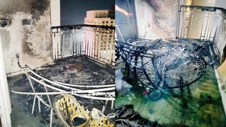 બેસિલિયમ ટાવરમાં લાગેલી આગ બાદ તમામ વસ્તુઓ બળીને ખાખ થઈ ગઈ હતી.