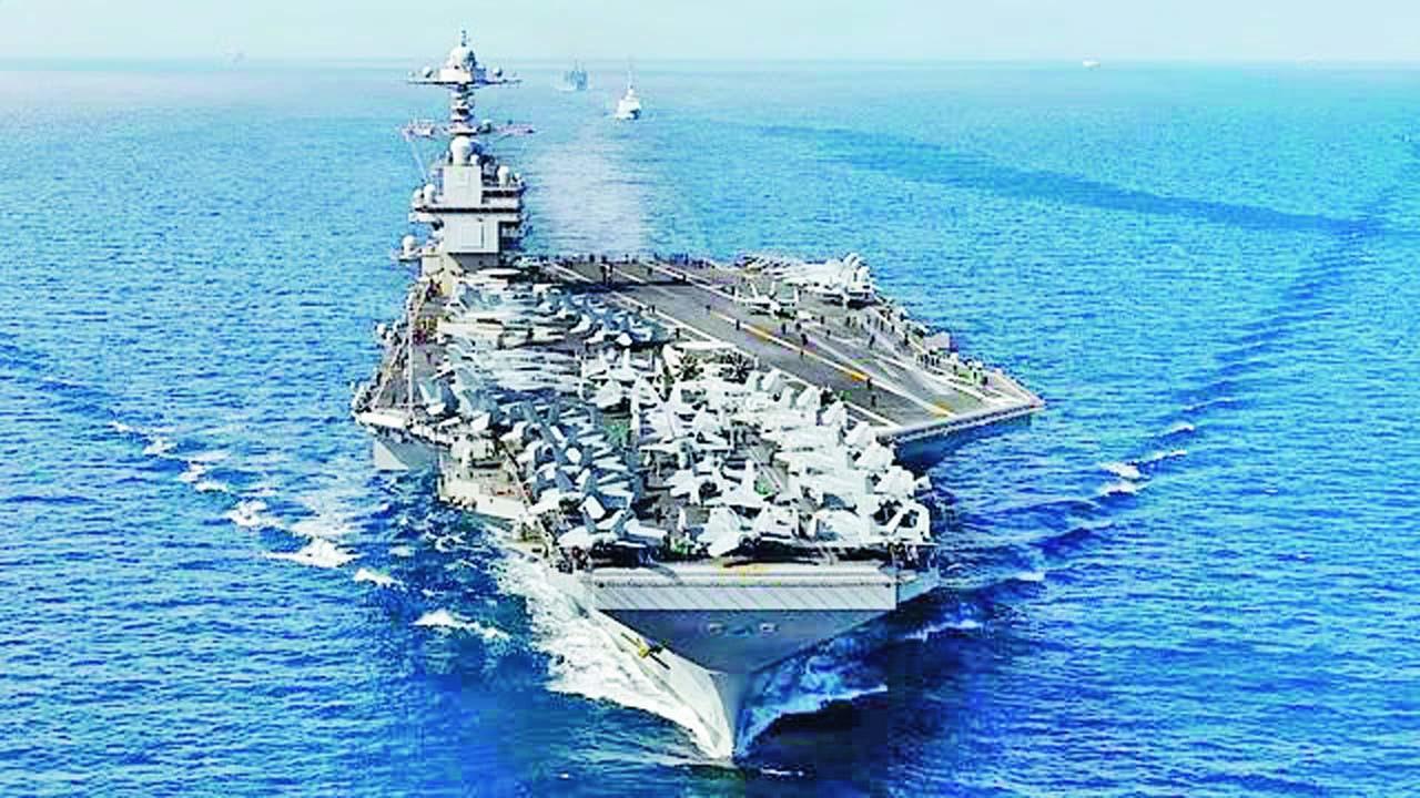 કૅરિબિયન સમુદ્રમાં અમેરિકાનું યુદ્ધજહાજ