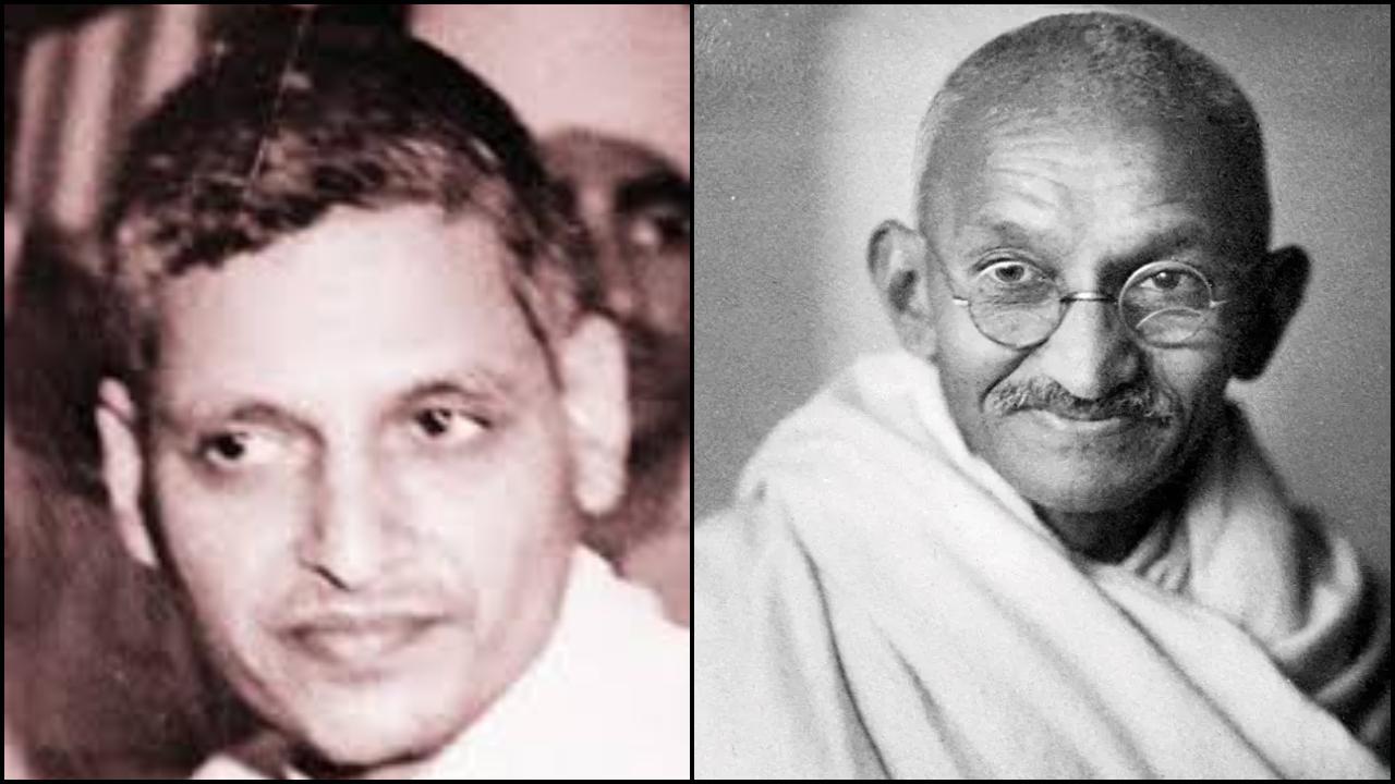 નથુરામ ગોડસે અને મહાત્મા ગાંધી (તસવીર: મિડ-ડે)