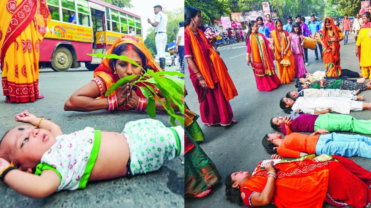 ડૂબતા સૂર્યને અર્ઘ્ય આપીને ભારતભરમાં ઊજવાયું છઠપર્વ