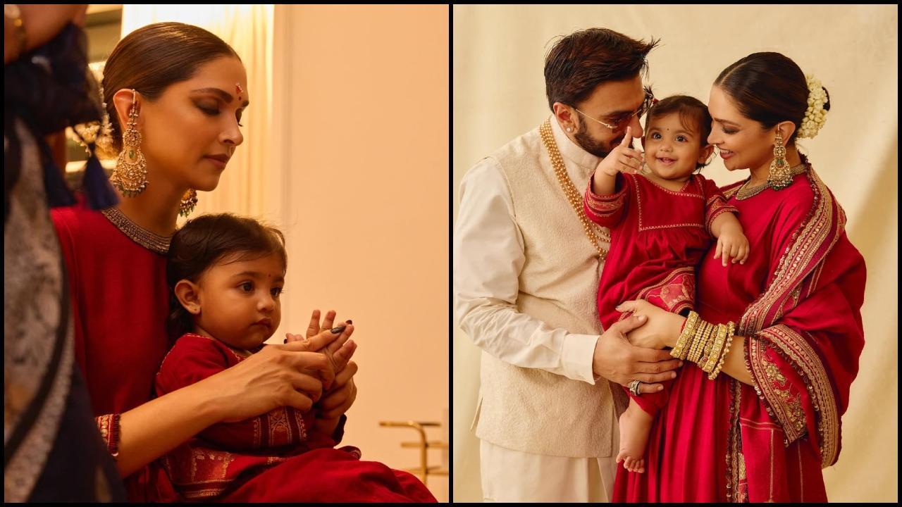 PHOTOS: રણવીર સિંહ અને દીપિકા પાદુકોણે દીકરી દુઆ સાથેની પહેલી તસવીરો શૅર કરી