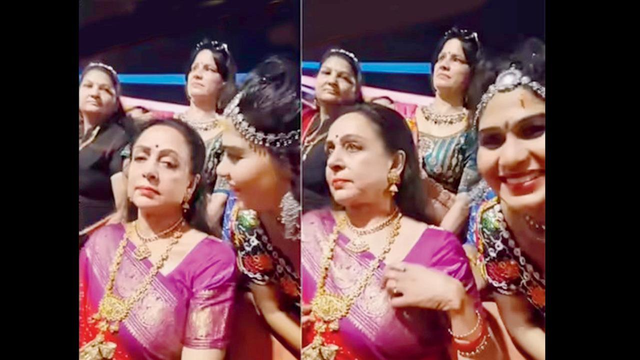 ફૅને સેલ્ફી લેવાની ટ્રાય કરી એટલે હેમા માલિનીનું મોઢું ચડી ગયું