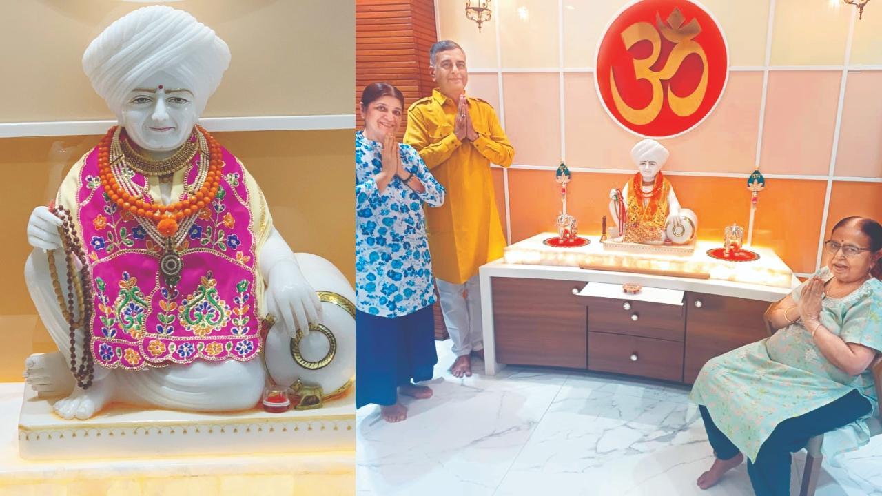 ખાખરિયા ફૅમિલી અને તેમના ઘરે બિરાજેલા જલારામ બાપ્પા