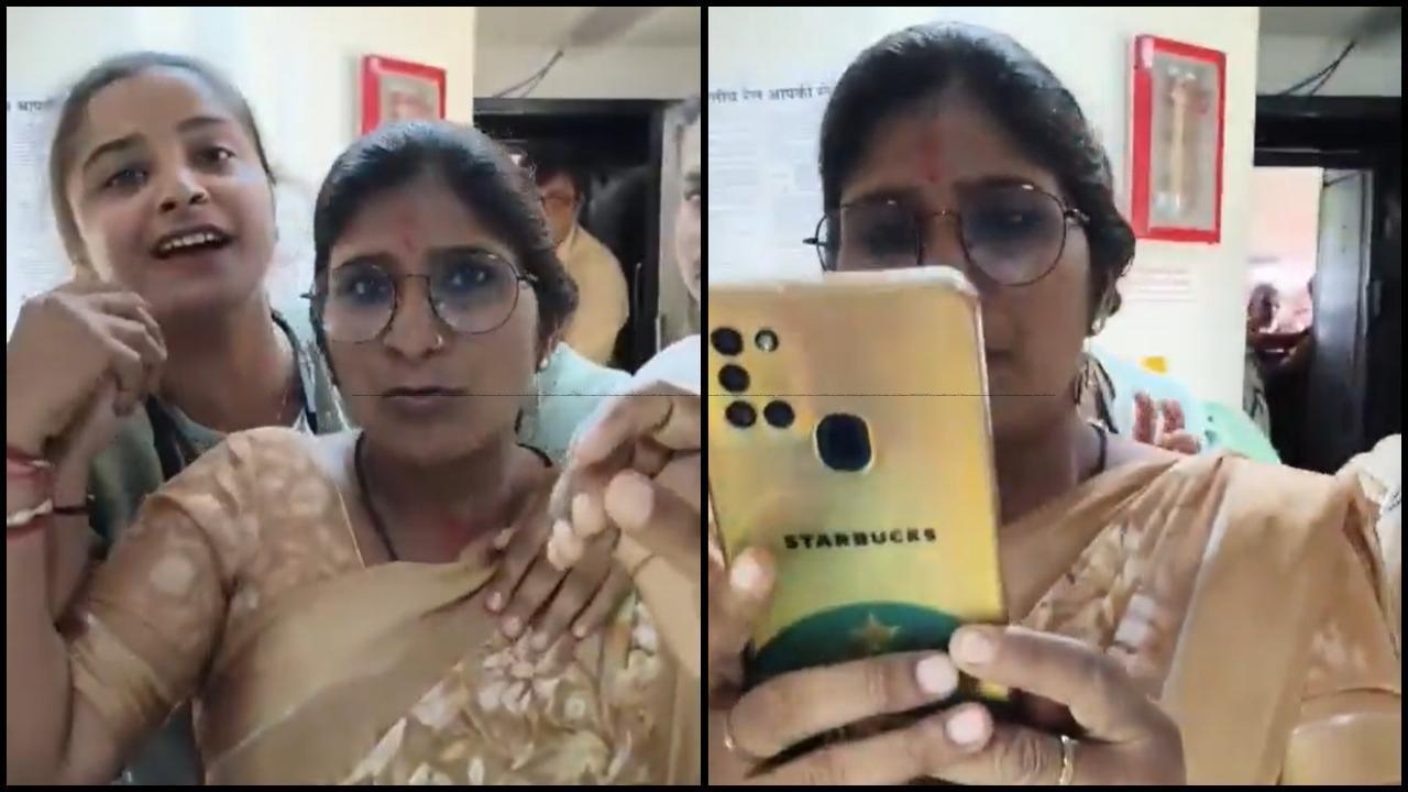 વાયરલ વીડિયોનો સ્ક્રીનગ્રૅબ (તસવીર સૌજન્ય: સોશિયલ મીડિયા) 