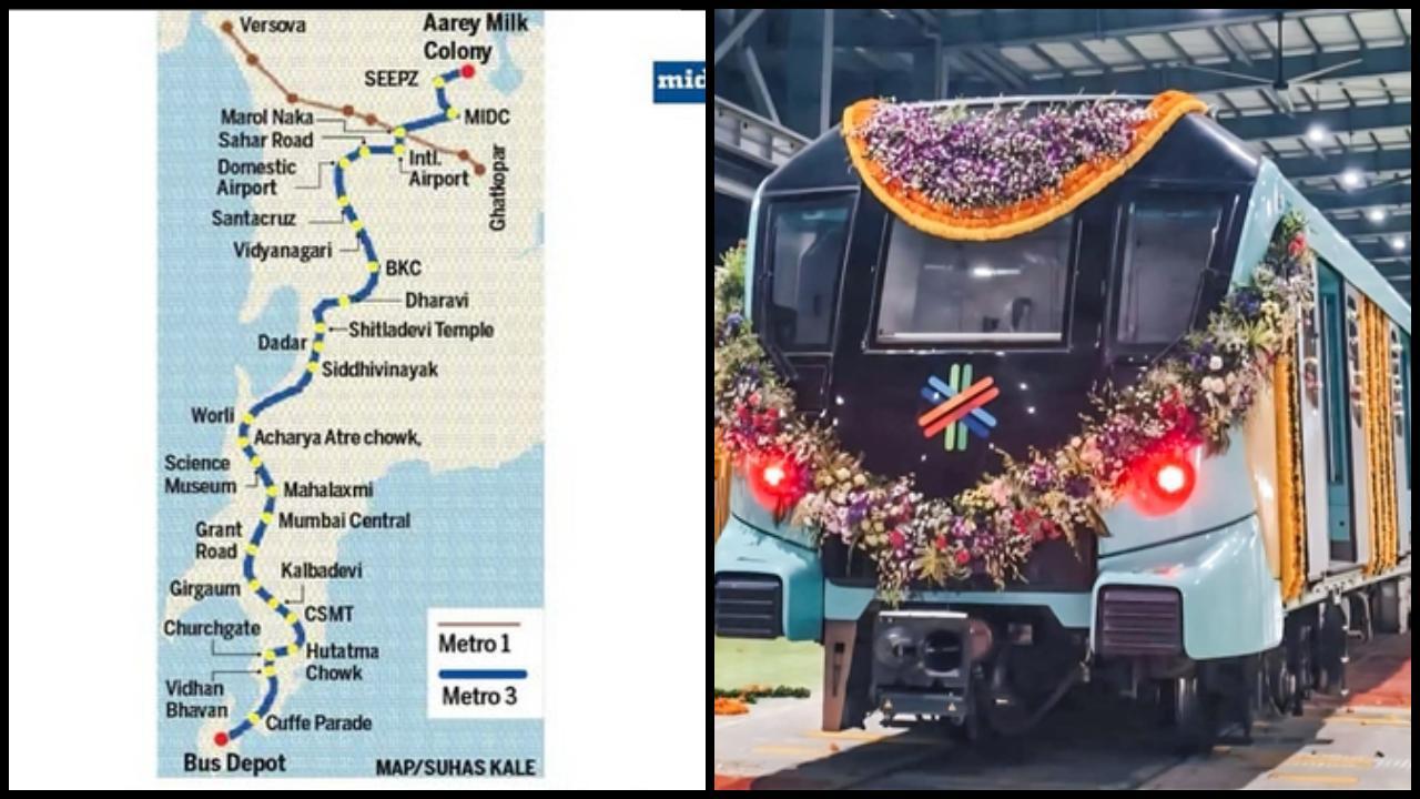 મુંબઈ મેટ્રો ઍક્વા લાઈન 3નો ફેઝ 2બી સાથે સંપૂર્ણ કોરિડોર પૂર્ણ 