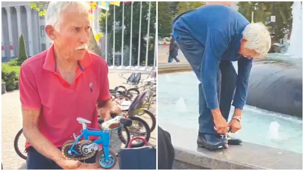 Smallest Cycle The world`s smallest bicycle is just 3.34 inches tall | વિશ્વની સૌથી ...