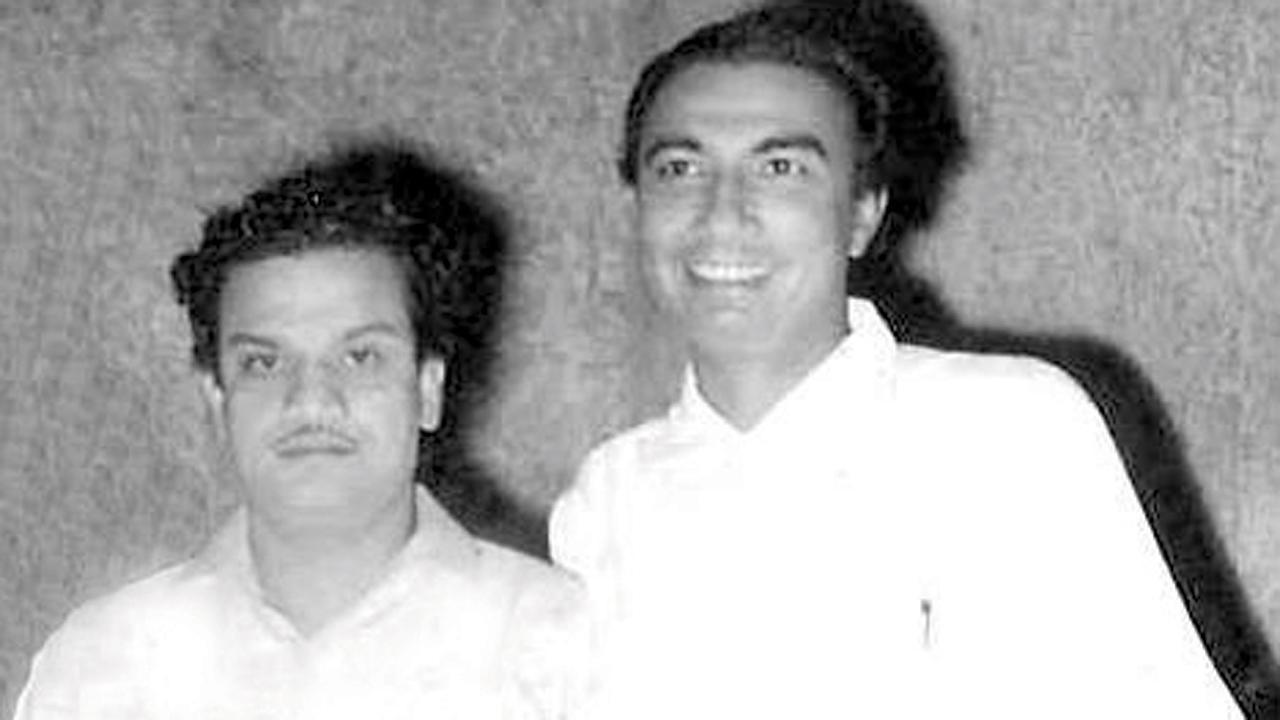 સાહિર લુધિયાનવી સાથે એન. દત્તા.