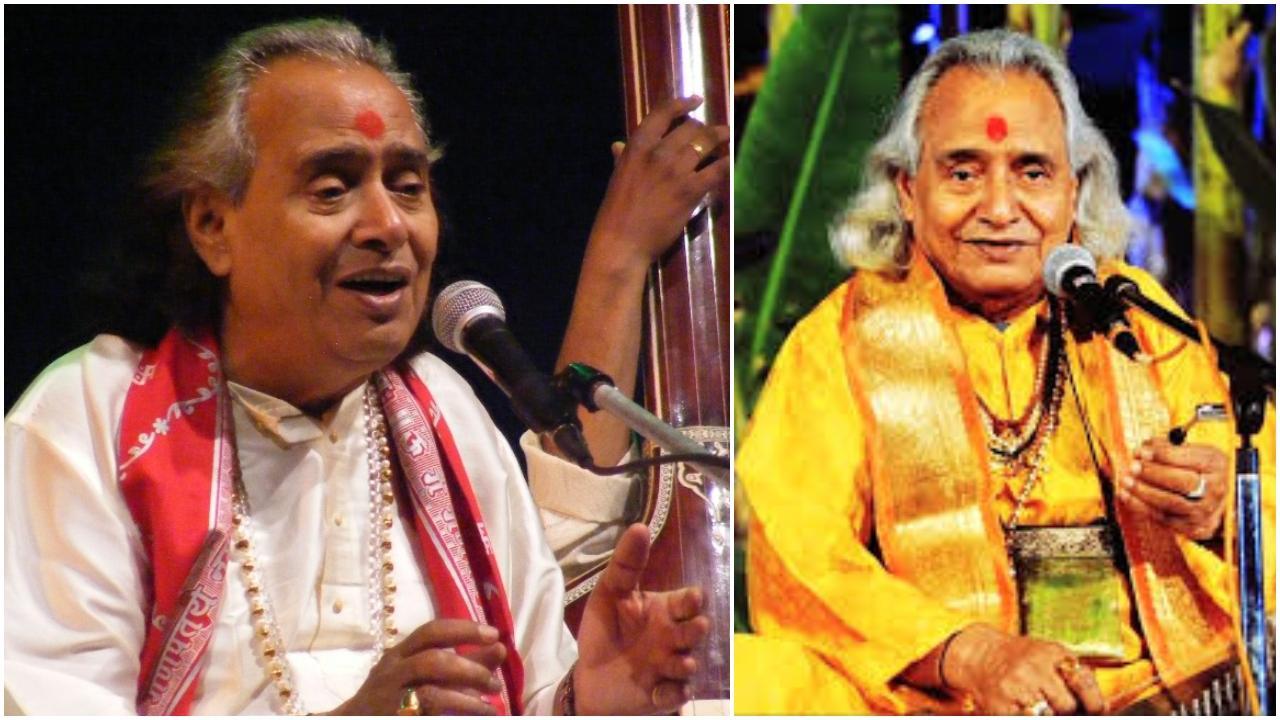 પંડિત છન્નુલાલ મિશ્રની તસવીરોનો કૉલાજ