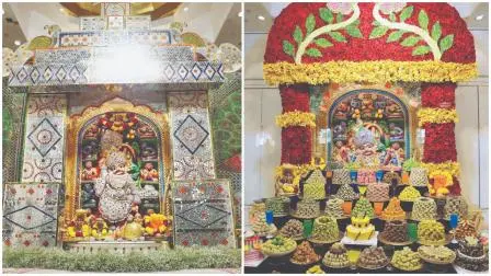 હનુમાનદાદાને સિલ્વર ડાયમન્ડ વાઘાનો દિવ્ય શણગાર કરવામાં આવ્યો હતો