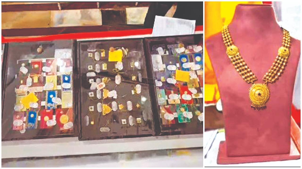 સોનાના ભાવ વધતાં હરાજીમાં મુકાયેલી અમુક વસ્તુઓનું વેચાણ શક્ય બન્યું નહોતું.