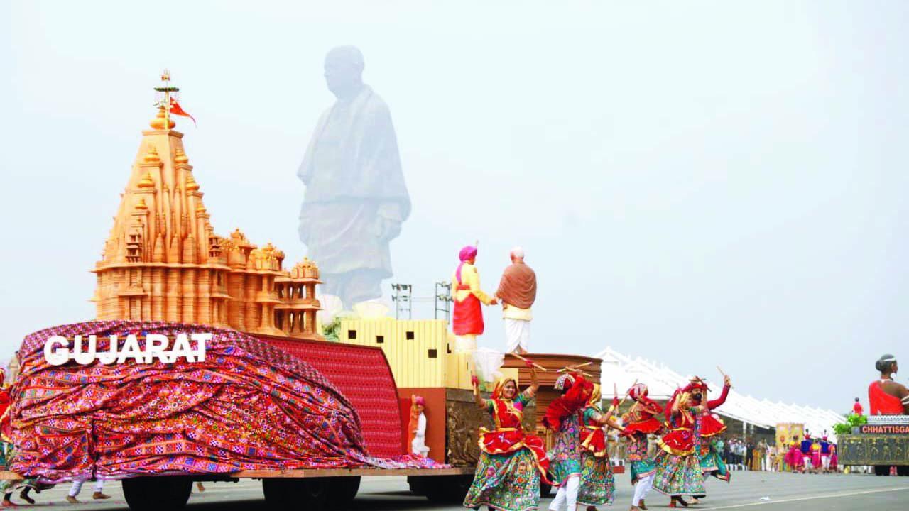 ગુજરાતનો આ ટૅબ્લો આજે પરેડમાં રજૂ થશે.