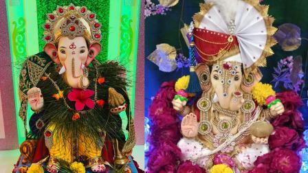ગુજરાતી મિડ-ડે ડૉટ કૉમના વાચકોના ઘરે પધારેલા બાપ્પાની ઝલક