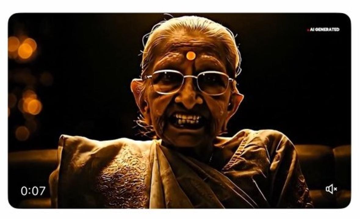 હીરાબાનો બનાવ્યો એઆઈ વીડિયો