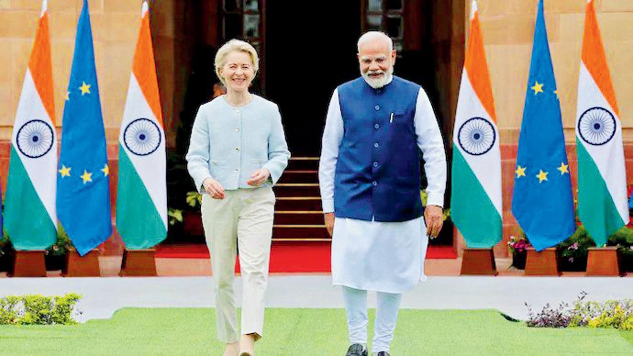 ફેબ્રુઆરીમાં દિલ્હીમાં વડા પ્રધાન નરેન્દ્ર મોદી અને યુરોપિયન કમિશનનાં પ્રેસિડન્ટ ઉર્સુલા વૉન દેર લેયન વચ્ચેની બેઠકમાં ૨૦૨૫ના અંત સુધીમાં વેપાર કરાર ફાઇનલ કરવાનો ટાર્ગેટ રખાયો હતો.