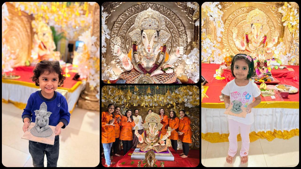 પંચશીલ ગાર્ડન ફ્લૅટ્સમાં બાળકોની ક્રિએટિવિટી સાથે ગણેશોત્સવની ઉજવણી, જુઓ તસવીરો
