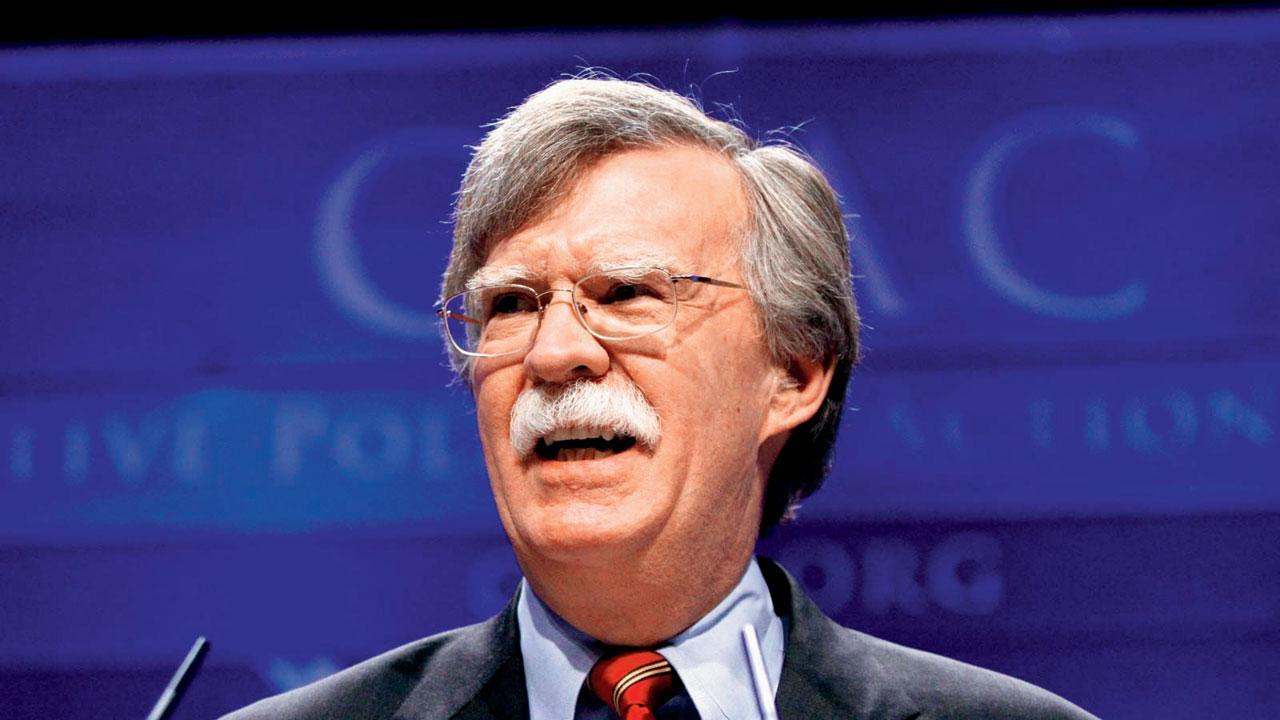 યુનાઇટેડ સ્ટેટ્સના ભૂતપૂર્વ નૅશનલ સિક્યૉરિટી ઍડ્વાઇઝર (NSA)  જૉન બોલ્ટન