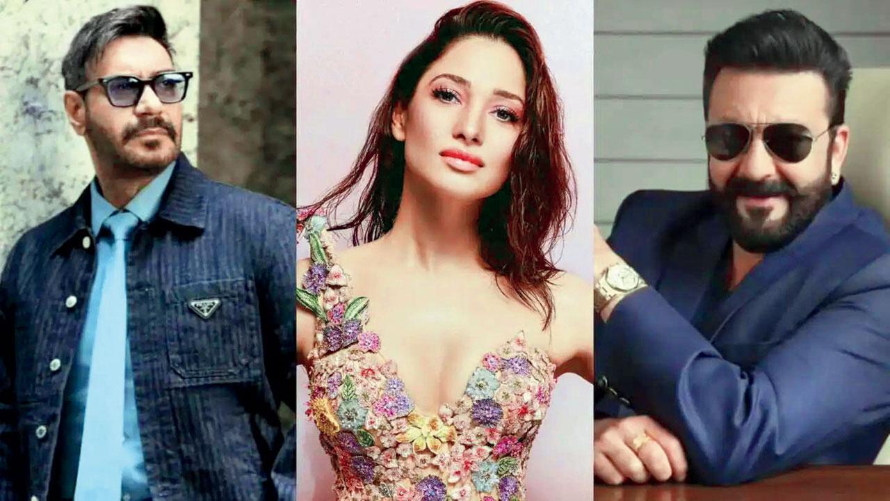 અજય દેવગન, તમન્ના ભાટિયા અને સંજય દત્ત