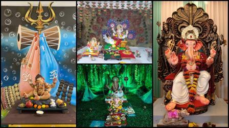 ગુજરાતી મિડ-ડેના વાચકોના ઘરે, સોસાઈટીમાં કે પછી પંડાલમાં પધારેલા બાપ્પાની તસવીરોનો કૉલાજ