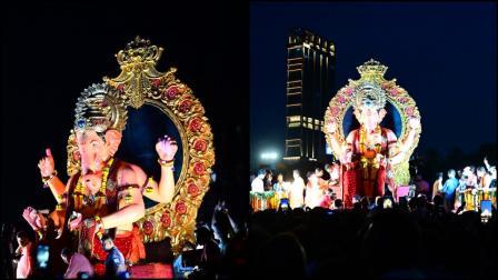 લાલબાગચા રાજાનું રાત્રે 10 વાગ્યા પછી વિસર્જન તસવીરો: શાદાબ ખાન