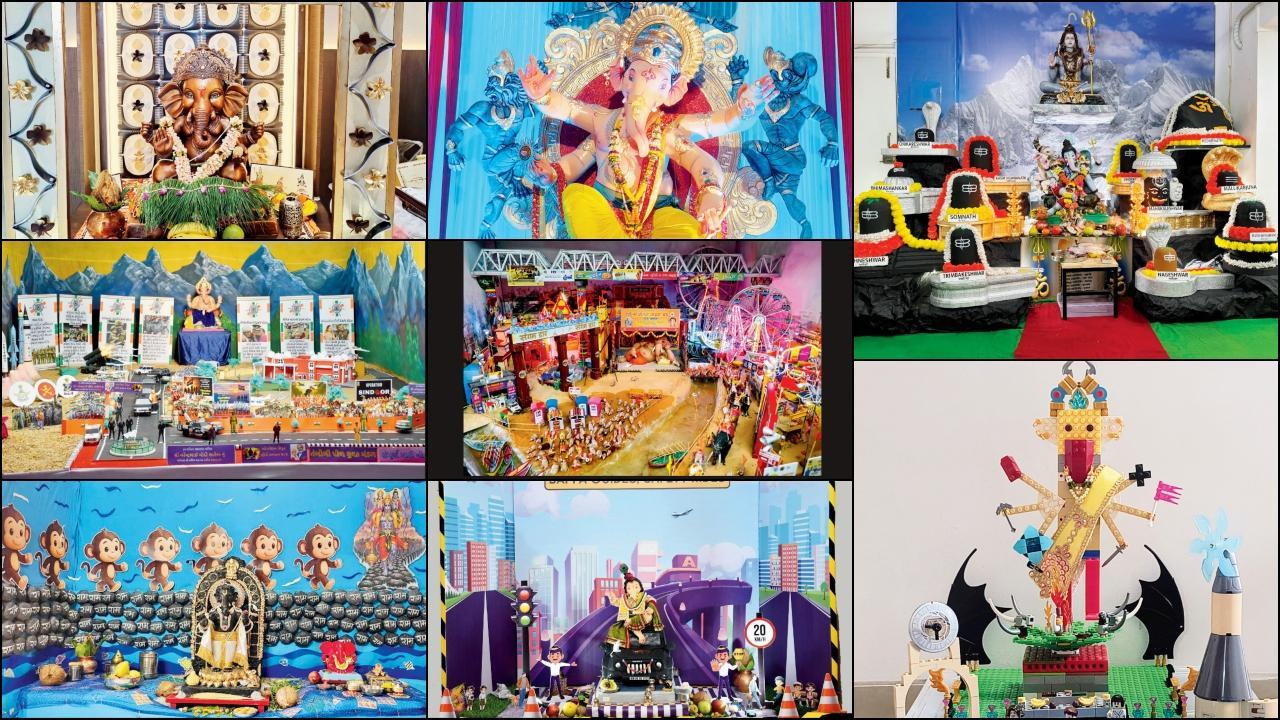 Ganesh Chaturthi 2025: ગુજરાતી પરિવારોએ બાપ્પા માટે કર્યું યુનિક ડેકોરેશન