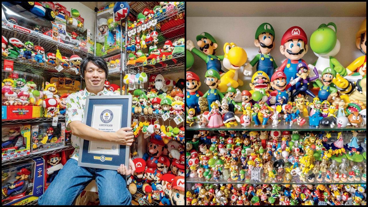 કિકાઈ પાસે હજારોની સંખ્યામાં સુપર મારિયોના મેમોરેબિલિયાનું કલેક્શન છે
