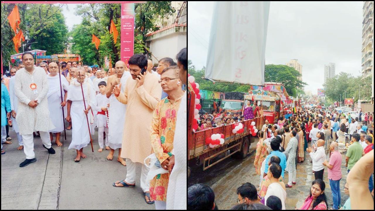 કાંદિવલીના ૧૮ જૈન સંઘોની નીકળી સામૂહિક રથયાત્રા