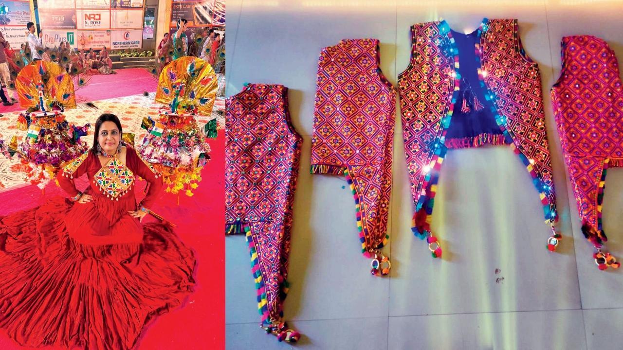 કોમલ જાની અને તેમને બનાવેલા લાઇટિંગ જૅકેટ્સ