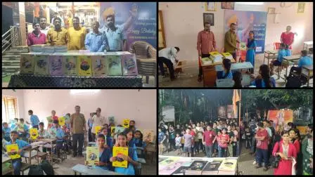 આ વિતરણ દરમિયાન RSGKR ના પ્રચાર્ય નિખિલ પટેલ પણ જોડાયા હતા.