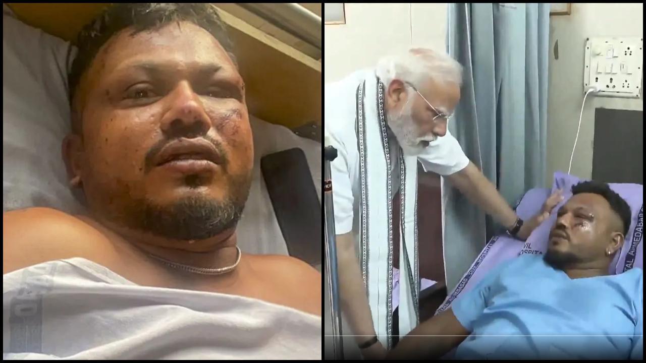 વિશ્વાસ કુમારને હૉસ્પિટલમાં દાખલ કરવામાં આવ્યા હતા ત્યારે પીએમ મોદી તેમના મળ્યા હતા