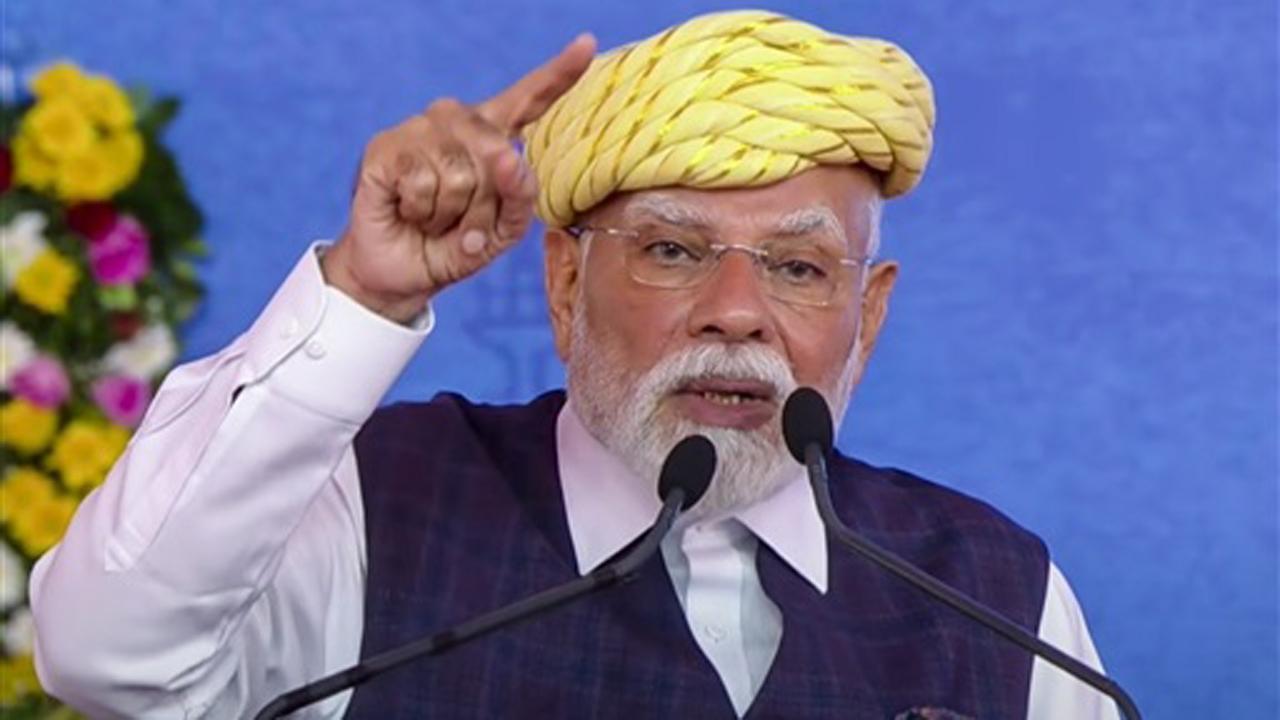 નરેન્દ્ર મોદી આજે ભાવનગરમાં (તસવીર સૌજન્ય પીટીઆઈ)