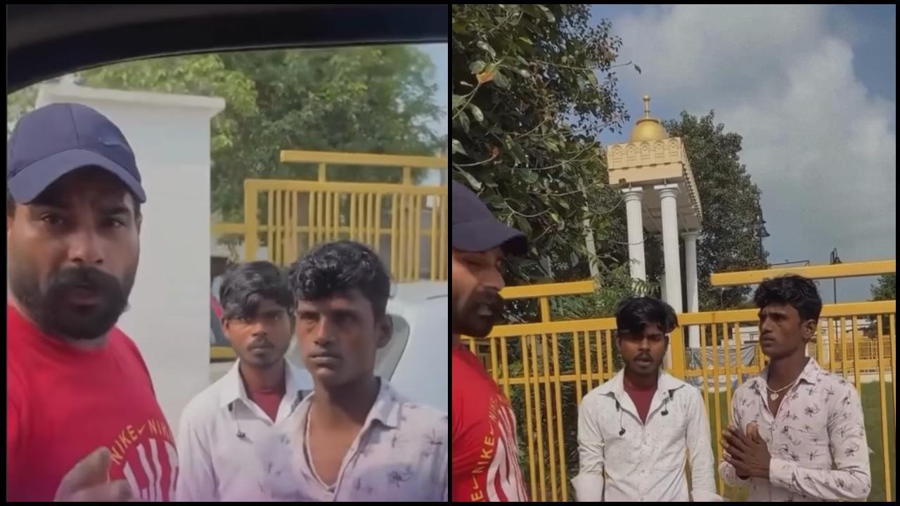 વાયરલ વીડિયોનો સ્ક્રીનગ્રૅબ (તસવીર સૌજન્ય: સોશિયલ મીડિયા) 