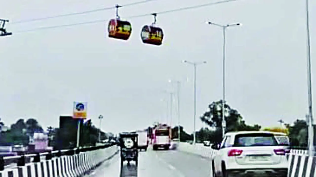 વારાણસીમાં ચાલી રહેલી રોપવેની ટ્રાયલ