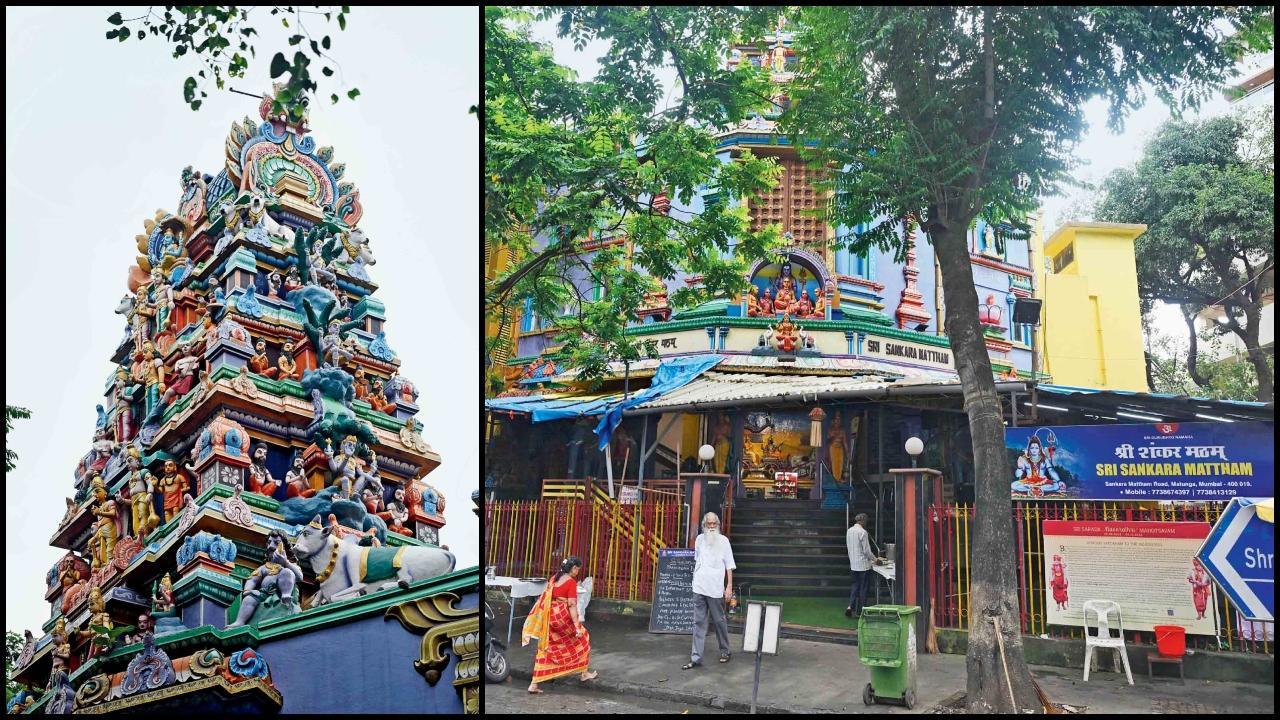 દ્રવિડ શૈલીની સુંદર ઝલક દર્શાવતું મંદિરનું ગોપુરમ. તસવીરો : આશિષ રાજે