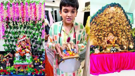 યુનિક ગણપતિ ડેકોરેશન્સની ઝલક