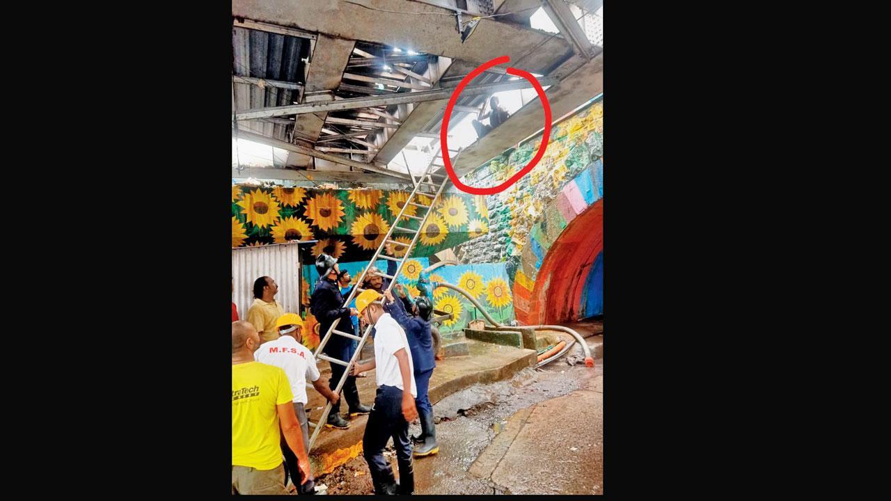 થાણેમાં ટ્રૅક પરથી પટકાઈને નીચે ગર્ડરમાં ફસાયેલી વ્યક્તિને બચાવી લેવાઈ