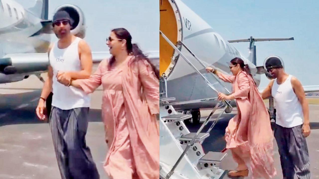 કેરલમ પહોંચ્યાં અક્ષય કુમાર અને વિદ્યા બાલન